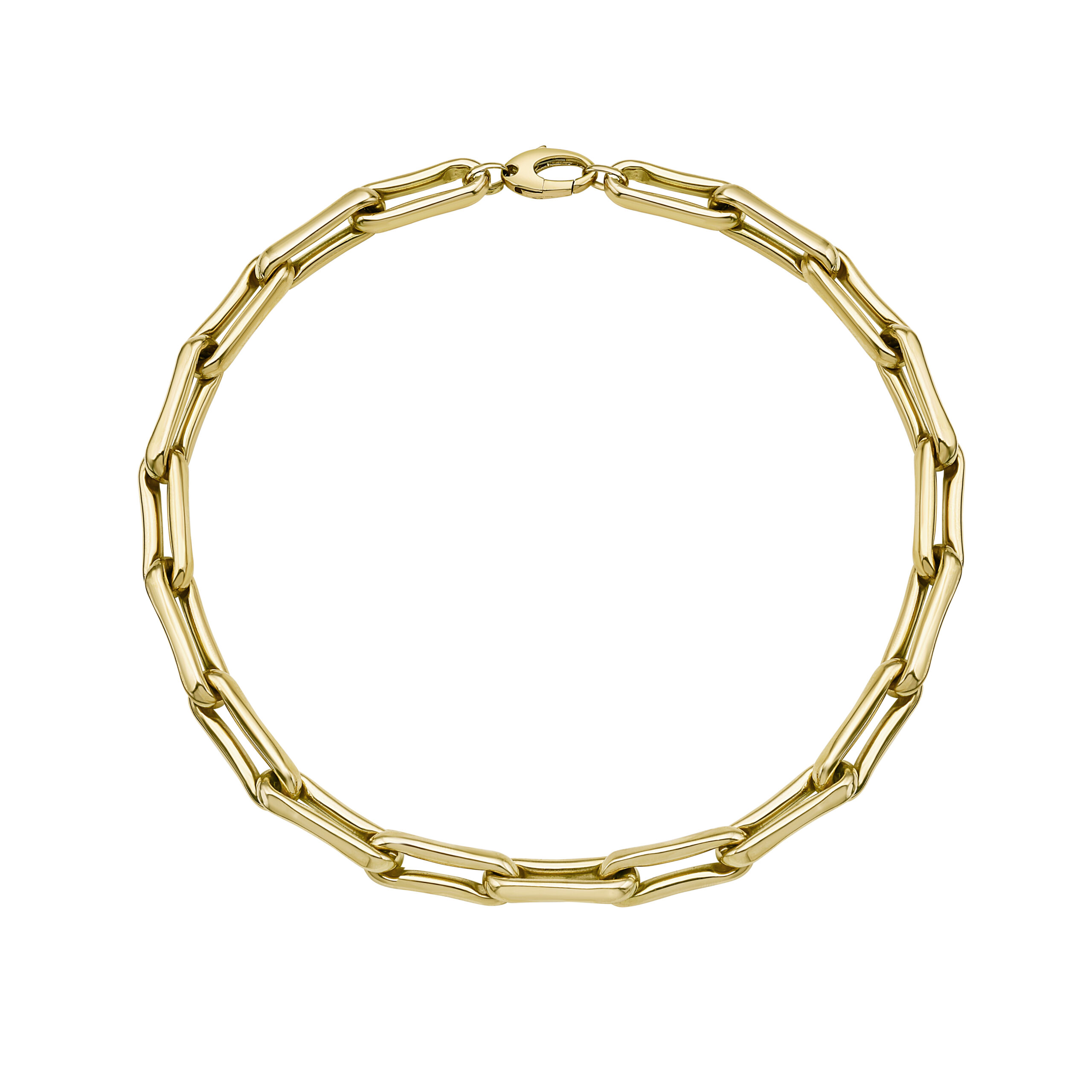 Milano Medium Elongated Chunky Pinched Link Chain