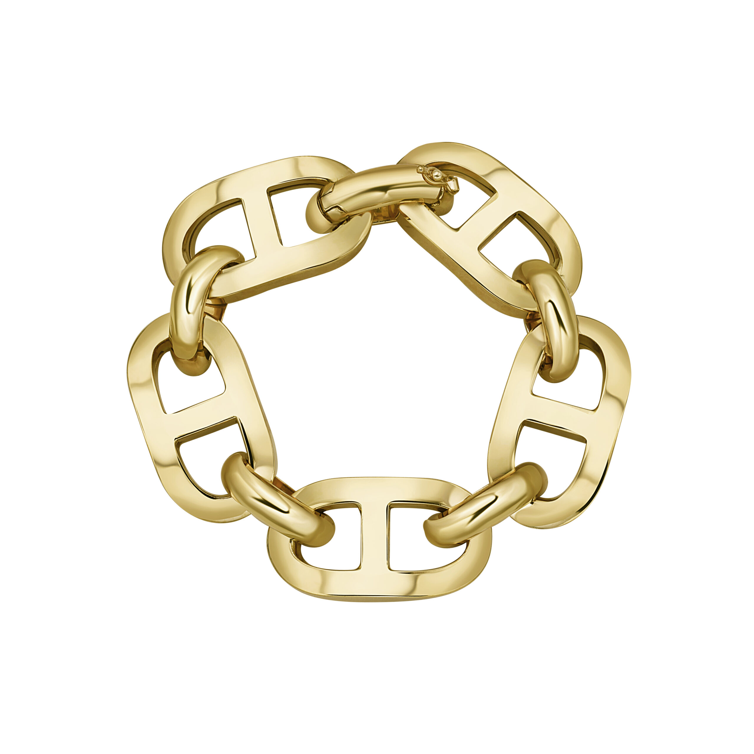 Jumbo Anchor Link Bracelet In 14K Yellow Gold - Lionheart