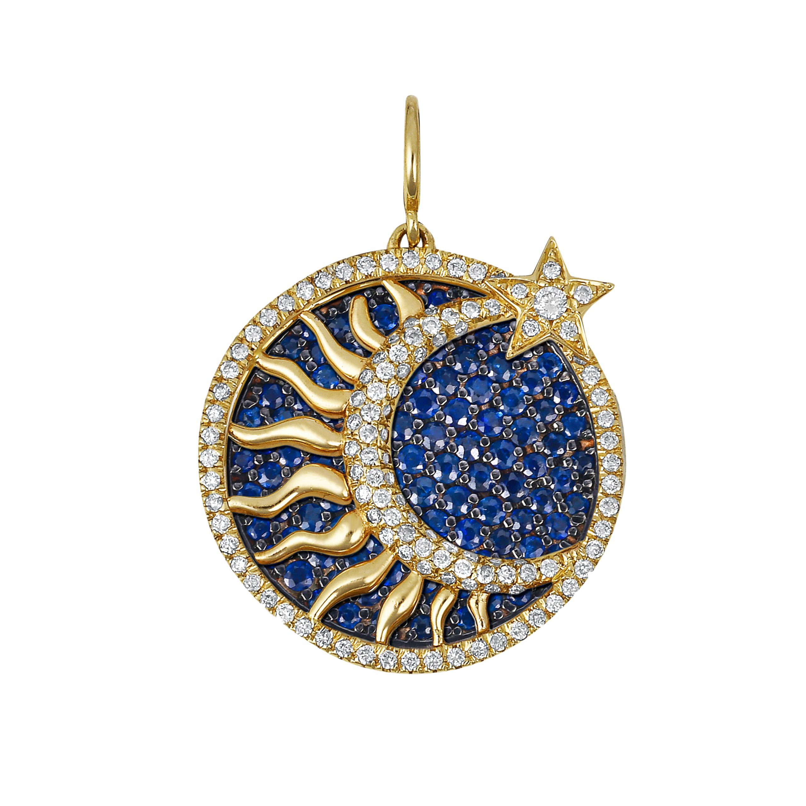 Seasons™ Soleil Et Lune Interchangeable Sapphire Gemstone Charm