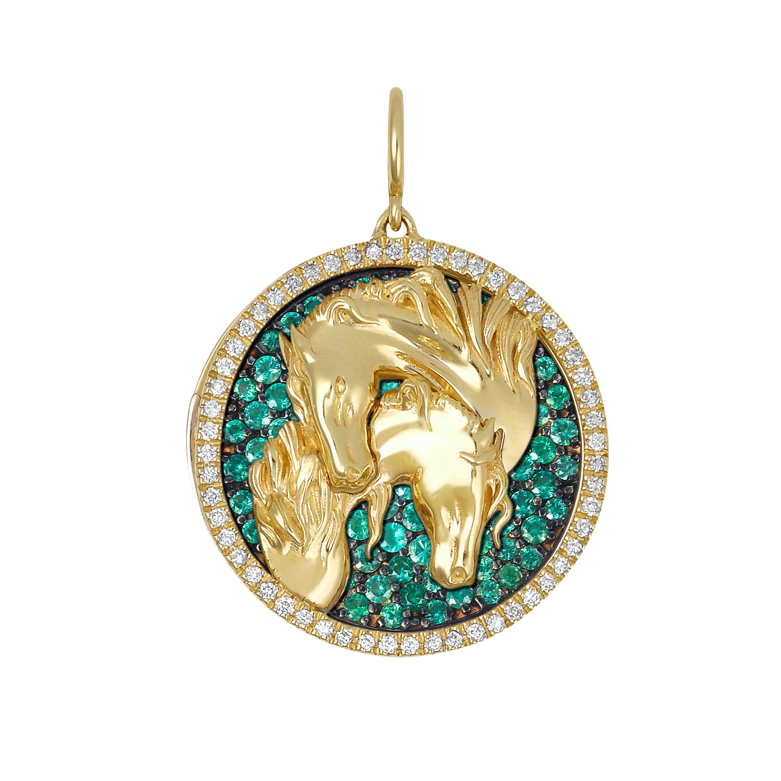 Seasons™️ Ryder Horse Interchangeable Emerald Charm