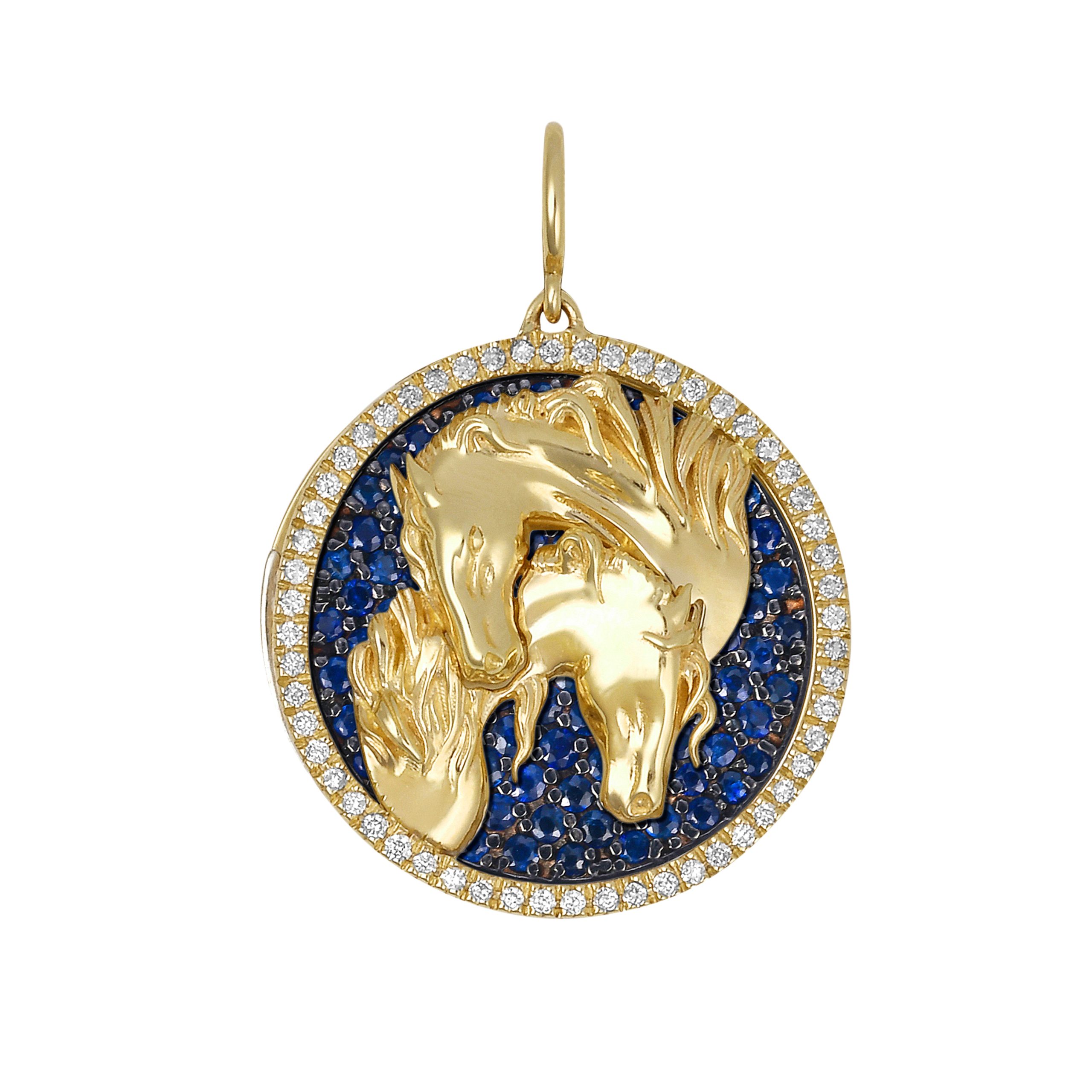 Seasons™️ Ryder Horse Interchangeable Sapphire Charm