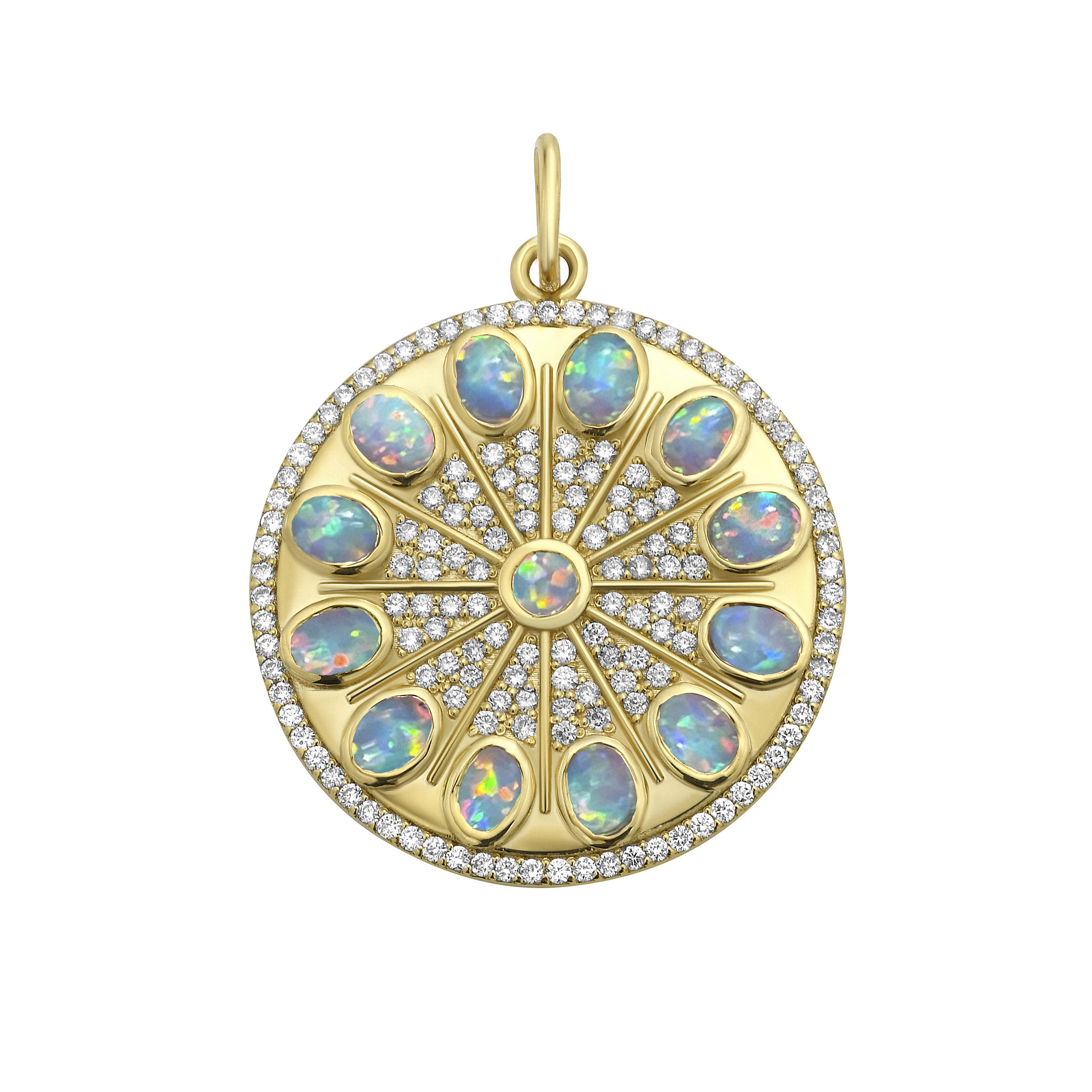Opal Serenity Amulet Charm
