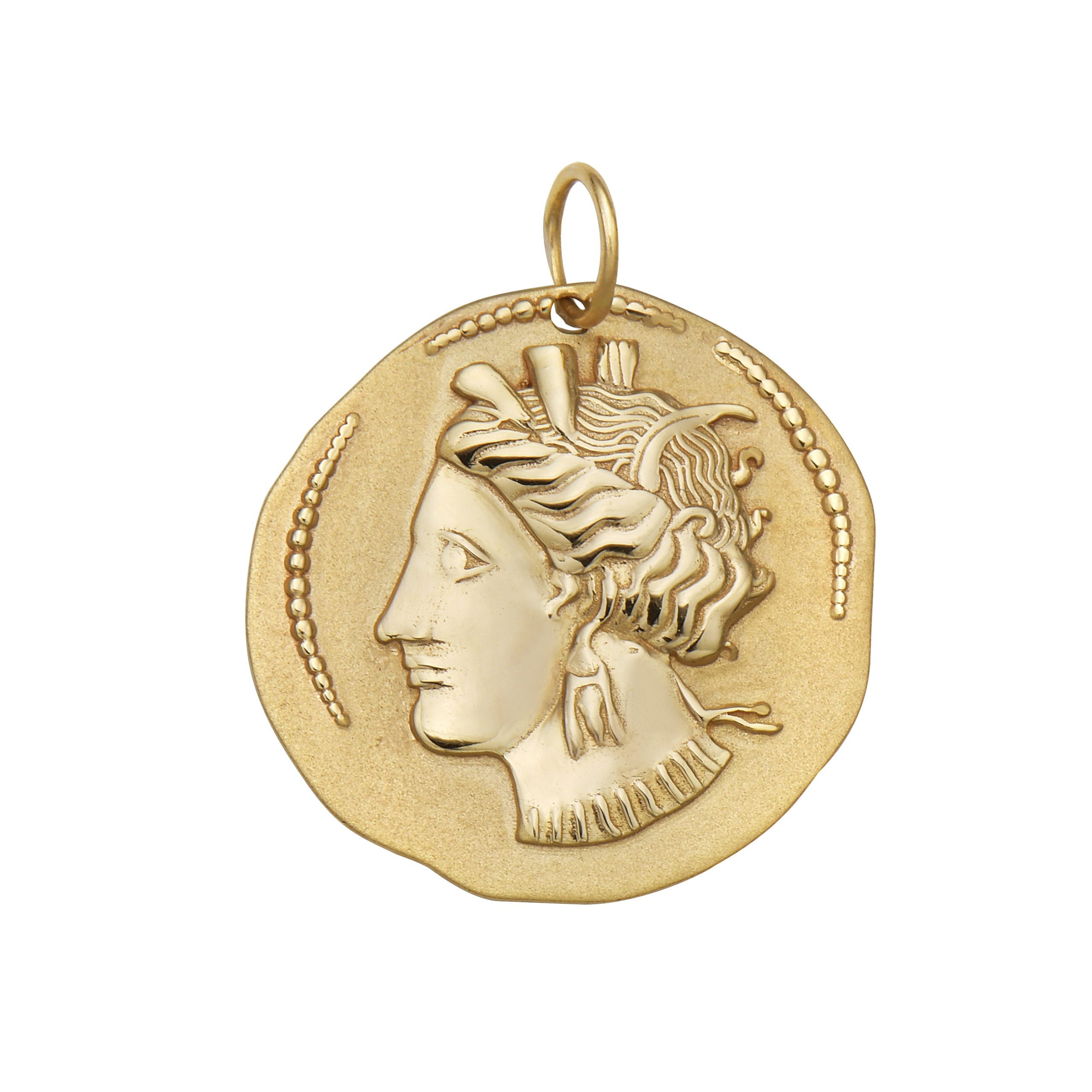 Reversible Head of Tanit And Horse Coin Medallion